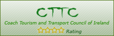 4 start rating by Coach Tourism and Transport Council of Ireland